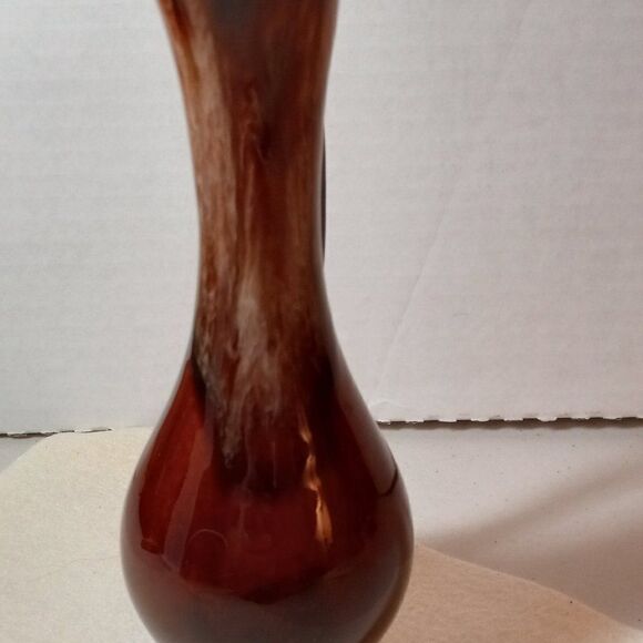 Vintage Brown Drip Glaze Pitcher Slender Flowing Handle Cottagecore Countrycore - Picture 4 of 7